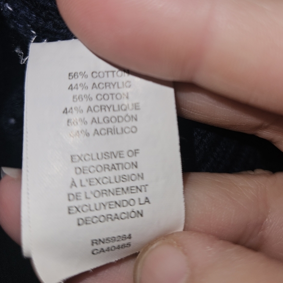 The Children's Place Navy Ribbed Hooded Cardigan Sweater, Size XL 14 - Picture 5 of 5